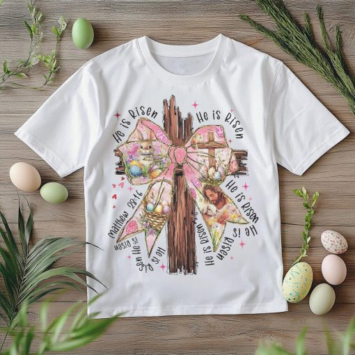 Coquette Bow Easter Cross