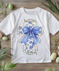 Blue Bow Faith Cross