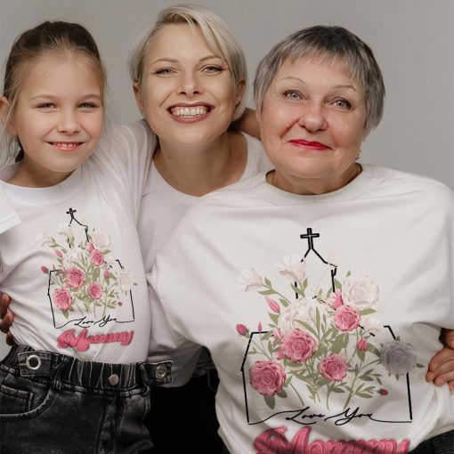 Love You, Mommy, Religious Mama Shirt, Trendy Mother Day Gift, Best Mom Gift, Christian Mama Gift - Image 5