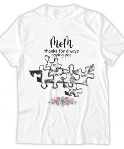 Mom, Thanks For Always Saying Yes, Mothers Day Puzzle, Mother's Day Gift From Kids Husband