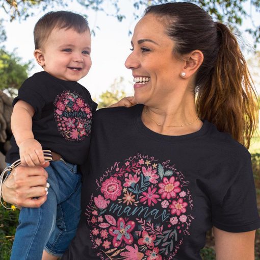 Boho Floral Mama Shirt, Mother Day - Image 2