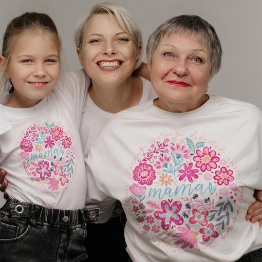 Boho Floral Mama Shirt, Mother Day - Image 5
