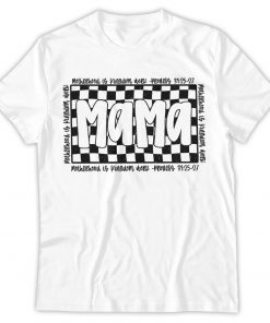 Christian Mom Shirt, Retro Checkered Mama Shirt, Motherhood is Kingdom Work Shirt, Christian Mothers Day Shirt, Mama Shirt Design