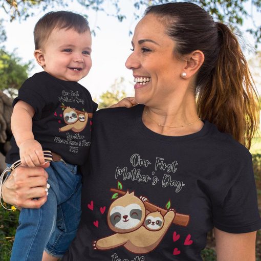 First Mother's Day Shirt, Mom Baby Tee - Image 2