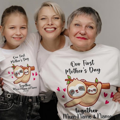 First Mother's Day Shirt, Mom Baby Tee - Image 5