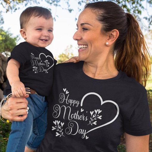 Happy Mother's Day Shirt, Happy Mother's Day Heart Shirt, Mom Gift, Mother's Day Shirt, Mother's Day Gift, Mom Shirt, Happy Mother's Day Tee - Image 2