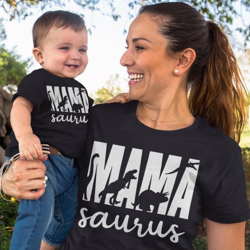 Mama Saurus Shirt, Mama Dinosaur, Mom Life Shirt, Mother's Day Shirt, Funny Mother's Day Gift, Mother Birthday Gift, Gift For Mom - Image 2