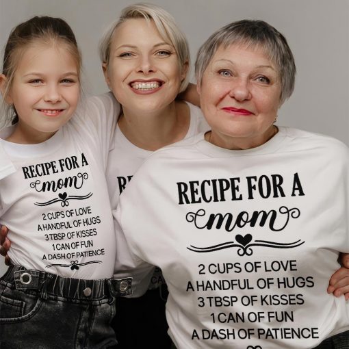 Mom Cutting Shirt, Recipe For A Special Mom, Mother's Day - Image 5