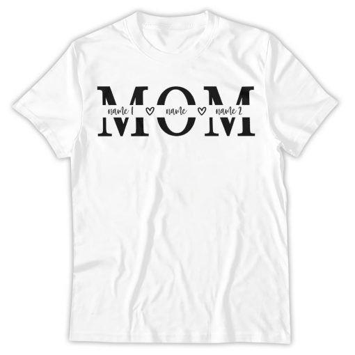Mother's Day Shirt, Mom With Kids Custom Names Shirt, Mother's Day Gift