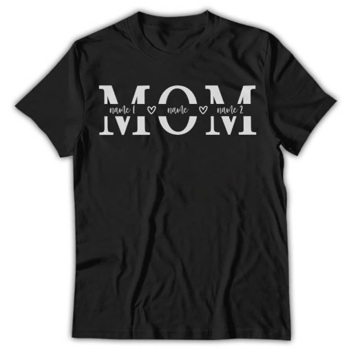 Mother's Day Shirt, Mom With Kids Custom Names Shirt, Mother's Day Gift - Image 4