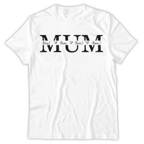 Mum With Kids Custom Names Shirt, Mother's Day Shirt, Mother's Day Gift