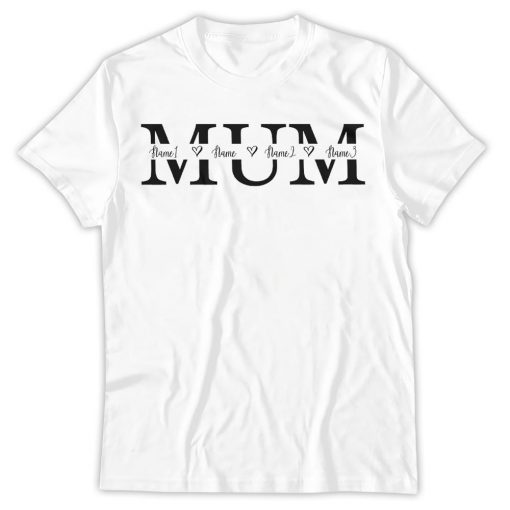 Mum With Kids Custom Names Shirt, Mother's Day Shirt, Mother's Day Gift