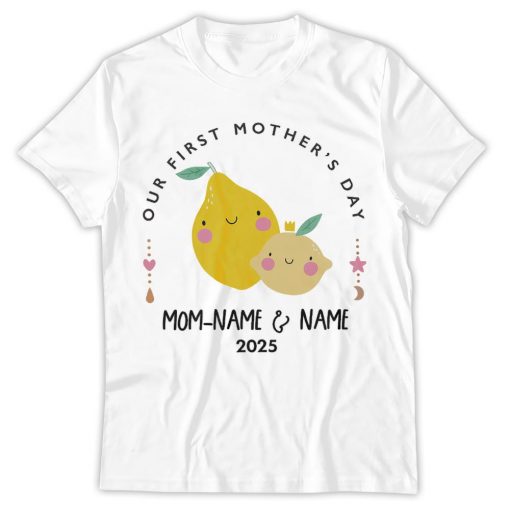 Personalised Matching Our First Mother's Day T-shirt