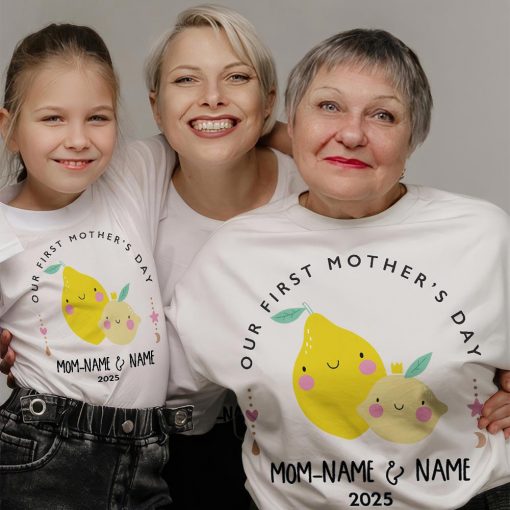 Personalised Matching Our First Mother's Day T-shirt - Image 5