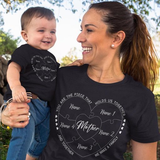 Personalized Mothers Day Puzzle Shirt, Gift For Mom, Mothers Day Shirt, Mothers Day Gifts - Image 2