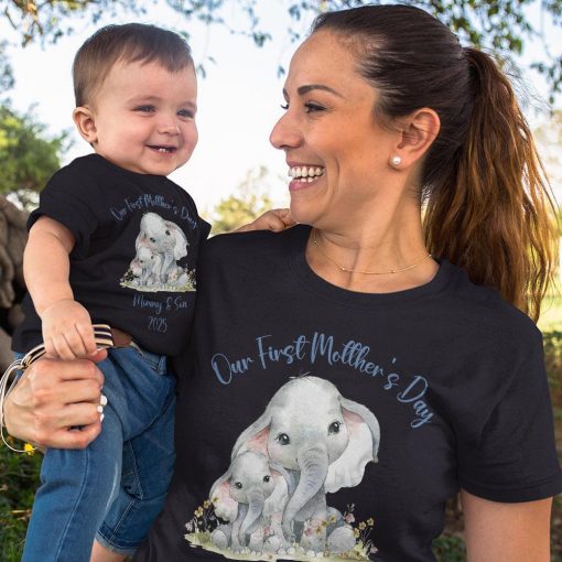 Personalized My Our 1st First Happy Mother's Day Baby Grow Sleepsuit - Image 2