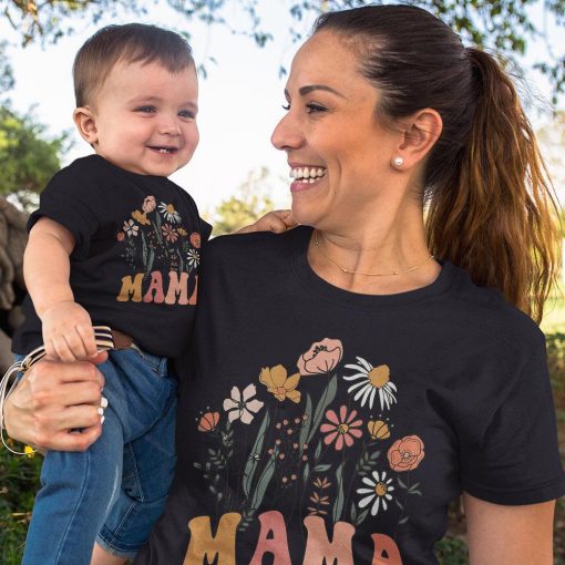 Vintage Mama Mommy Mom Bruh Life T Shirts Mother's Day Tops Tee Gifts - Image 2