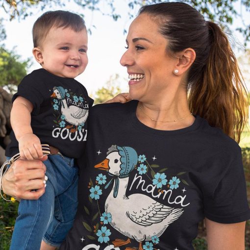 Vintage Mama Shirt,Mama goose Shirt,Mothers Day Shirt - Image 2