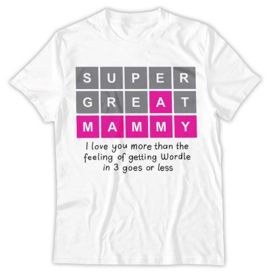Wordle Mother's Day Shirt, Irish Mother's Day Shirt, Shirt For Mam, Funny Wordle Birthday Shirt